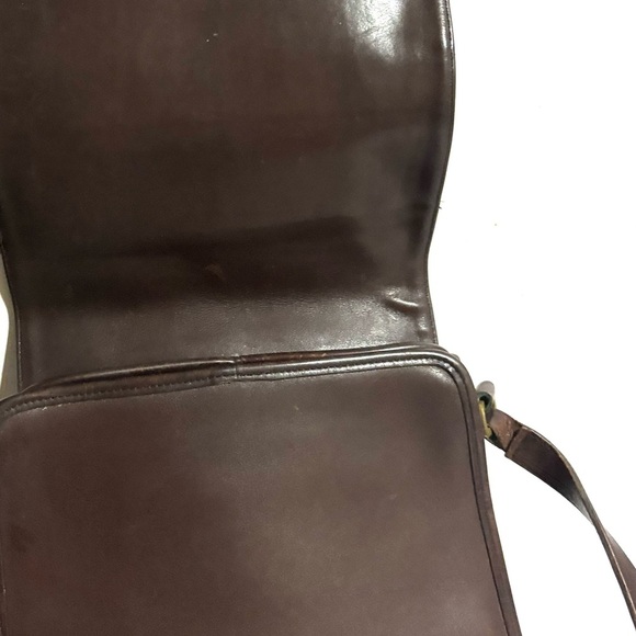 Coach vintage distressed Brown Leather Crossbody Bag - Picture 7 of 10